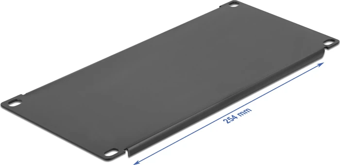 DeLOCK 10" Blindpanel, geschlossen, schwarz, 3HE