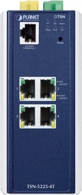 Planet TSN-5225 Industrial Railmount Gigabit Managed Switch, 4x RJ-45 (TSN-5225-4T)