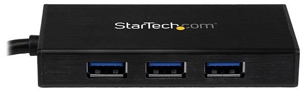 StarTech USB 3.0 Hub, 3-port + Gb LAN, schwarz