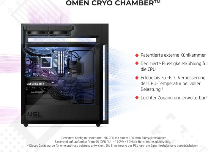 HP Omen 45L Desktop GT22-1004ng, Shadow Black, Core i9-13900K, 32GB RAM, 2TB SSD, GeForce RTX 4080