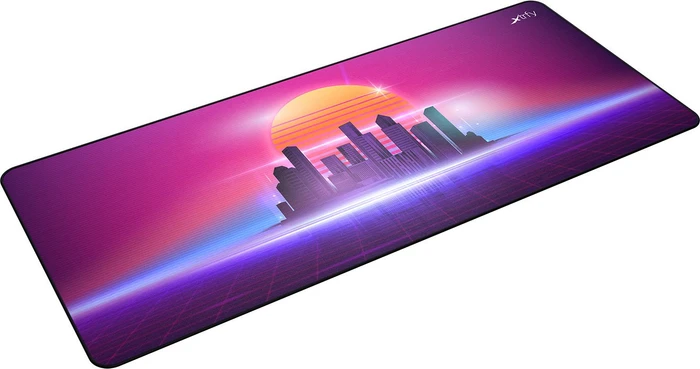 Cherry Xtrfy GP5 Retrowave XL Gaming Mauspad, 920x400mm, City-Motiv