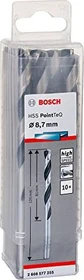 Bosch Professional HSS PointTeQ Spiralbohrer, 8.7x81x125mm, 10 Stück
