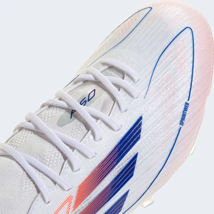 adidas F50 Elite Mid-Cut FG cloud white/lucid blue/solar red (Damen)