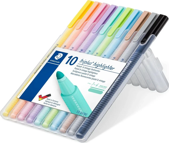 Staedtler triplus Textsurfer 362C sortiert, 10er-Set, Kunststoffetui