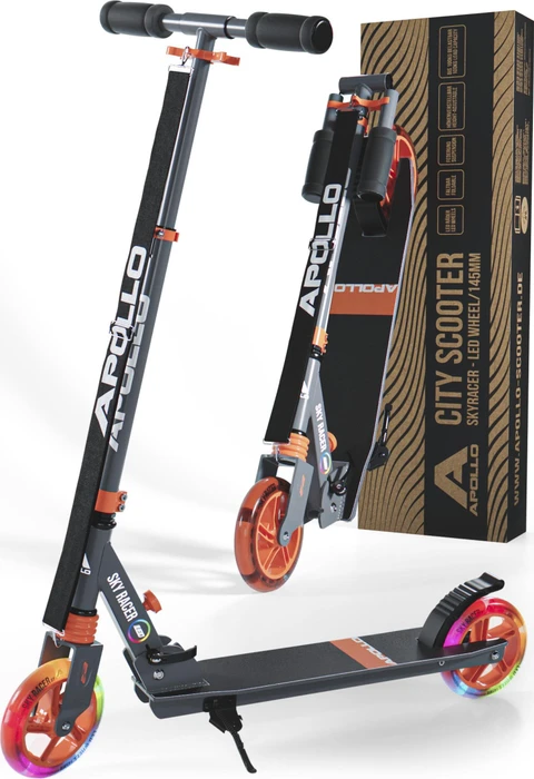 Apollo Skyracer City Scooter grau/orange