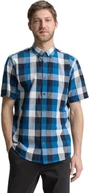 Tom Tailor Regular Fit Big Check Hemd kurzarm blau (Herren)
