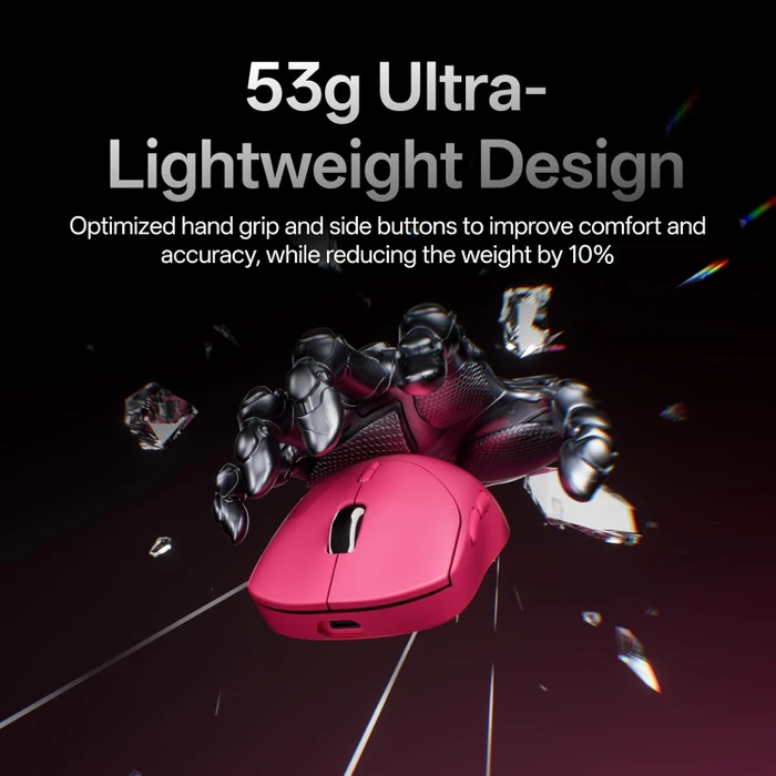 Rapoo VT2 Gen-2 8K Wireless Gaming Mouse pink, USB