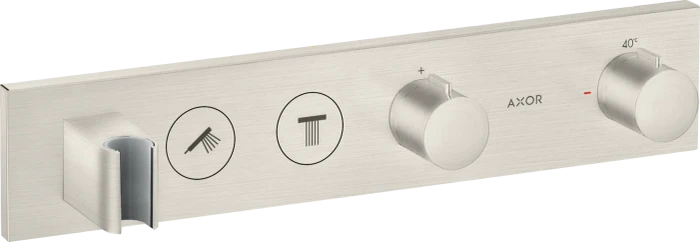 Hansgrohe Axor ShowerSolutions Thermostatmodul Select 460/90 Unterputz für 2 Verbraucher edelstahloptik