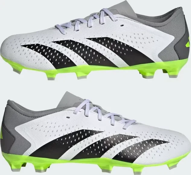 adidas Predator Accuracy.3 Low FG cloud white/core black/lucid lemon f23