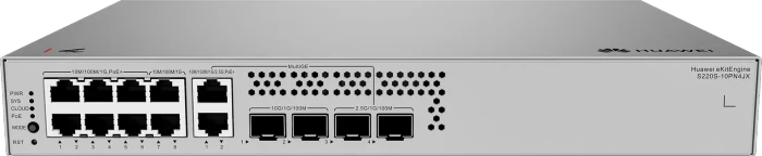 Huawei eKit SME Network eKitEngine S220S Series Desktop Gigabit Managed Switch, 10x RJ-45, 2x SFP, 2x SFP+, 128W PoE+