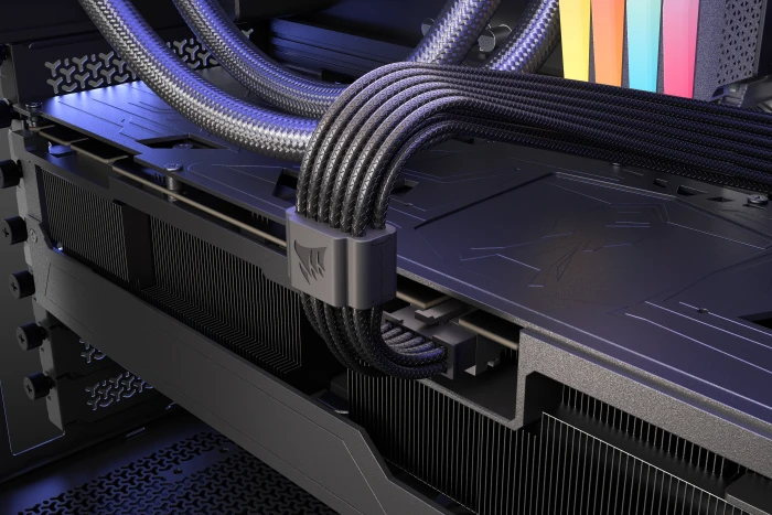 Corsair ThermalProtect PCIe 5.1 600W 12V-2x6 GPU Power Cable, schwarz, 65cm