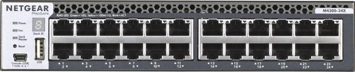 Netgear ProSAFE M4300 Desktop 10G Managed Switch, 20x RJ-45, 4x RJ-45/SFP+