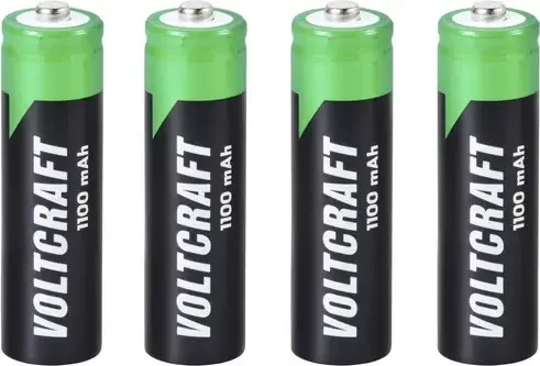 Voltcraft Accu Rechargeable Mignon AA NiMH 1100mAh, 4er-Pack