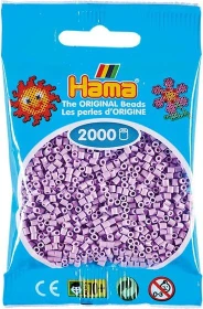 Hama Mini Beutel mit Perlen 2000 Stück pastell-flieder