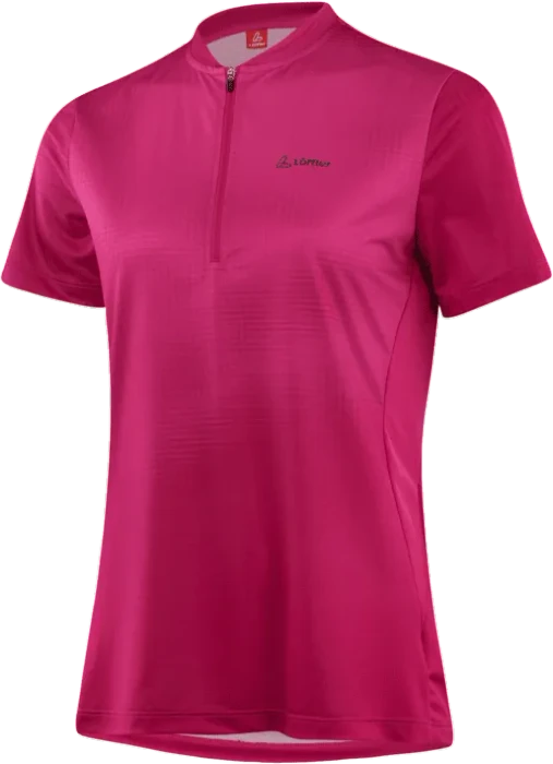 Löffler Cielo Half-Zip Trikot kurzarm magenta (Damen)