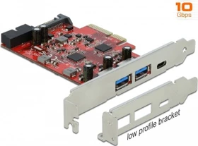 DeLOCK 1x USB-C 3.1, 2x USB-A 3.1, PCIe 3.0 x4 (90492)