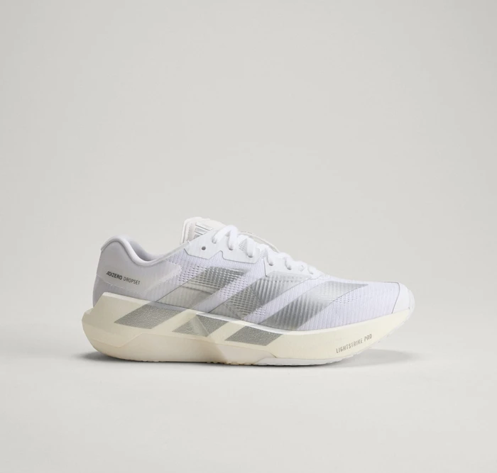 adidas Adizero Dropset Pro cloud white/silver metallic (Damen)