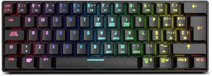 Krom Kluster Mini, LEDs RGB, Outemu Red, USB/Bluetooth, ES