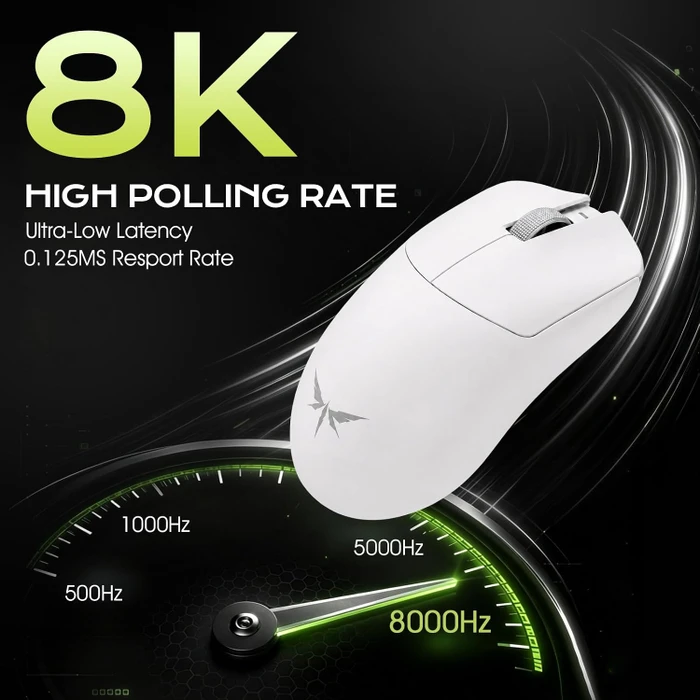 VGN Dragonfly F2 Pro Max 8KHz Wireless Gaming Maus, weiß, USB/Bluetooth