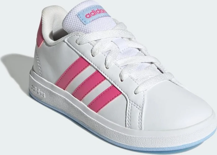 adidas Grand Court Lifestyle Tennis Lace-Up cloud white/pulse magenta/glow blue (Junior)