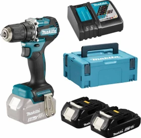 Makita DDF487RAJ Akku-Bohrschrauber inkl. MAKPAC + 2 Akkus 2.0Ah