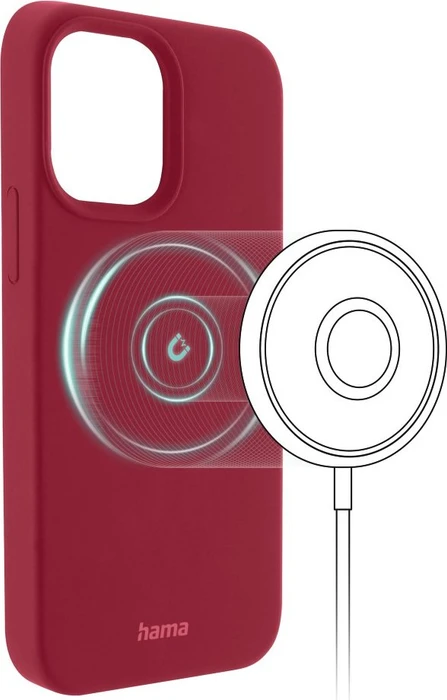 Hama Cover MagCase Finest Feel Pro für Apple iPhone 14 Pro rot