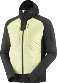 Salomon Elixir Hybrid Hooded Funktionsjacke charlock/deep black (Herren)