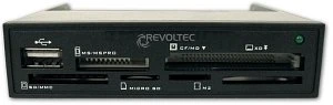 Revoltec Procyon 1.5 retail Multi-Slot-Cardreader, USB 2.0 9-Pin Stecksockel [Stecker]