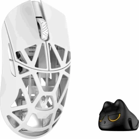 WLMouse Beast X Pro Wireless 8K Magnesium Gaming Mouse, Solid Side + Omron Optical, weiß, USB