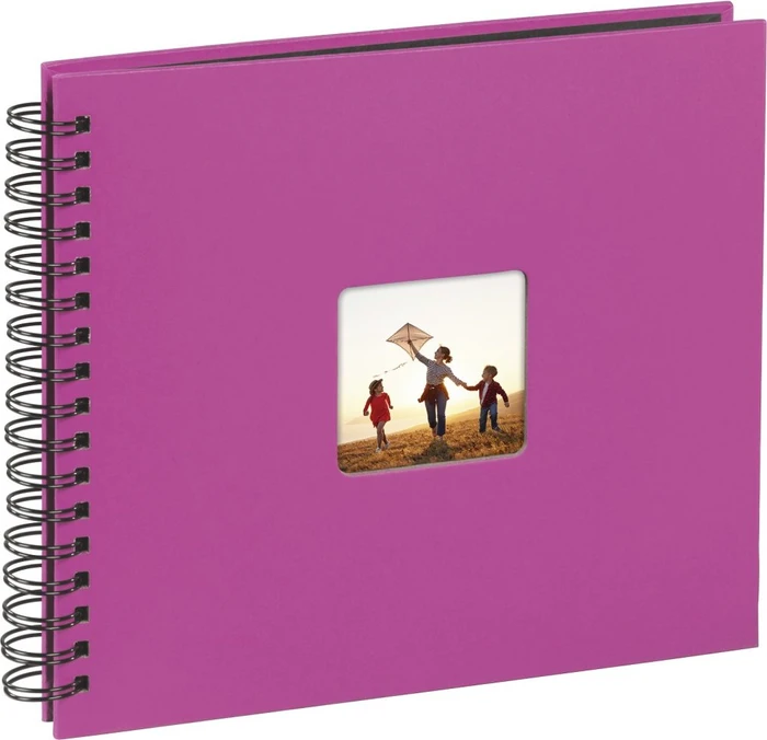Hama Spiralalbum Fine Art 28x24/50 schwarze Seiten rosa