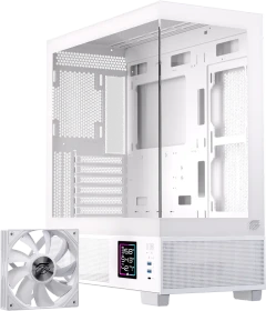 Einarex Prisma S501D Core White, weiß, Glasfenster
