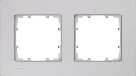 Siemens DELTA miro Rahmen 2-Fach, aluminiummetallic