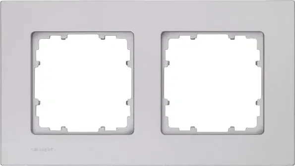 Siemens DELTA miro Rahmen 2-Fach, aluminiummetallic