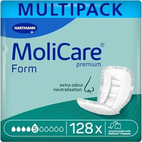 Hartmann MoliCare Premium Form 5 Tropfen Hygieneeinlage, 128 Stück (4x 32 Stück)