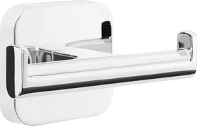 tesa Elegaant Doppelhandtuchhaken inkl. Klebelösung chrom