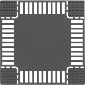 Wange Grundplatte Straße Kreuzung 32x32