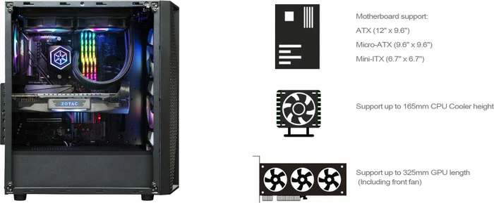 SilverStone Fara B1, Glasfenster
