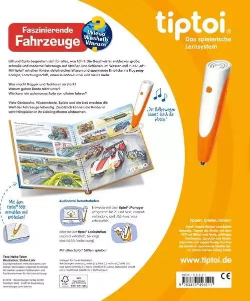 Ravensburger tiptoi Buch: Wieso? Weshalb? Warum?: Faszinierende Fahrzeuge
