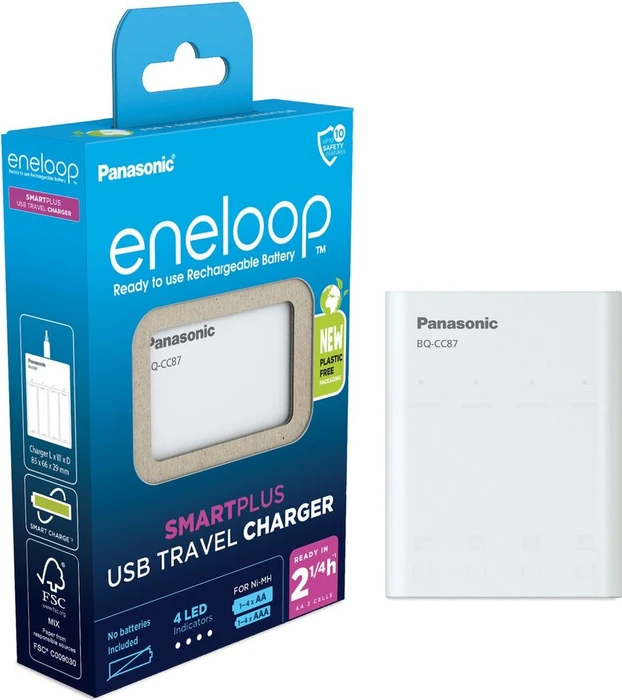 Panasonic eneloop Smartplus USB Travel Charger BQ CC87