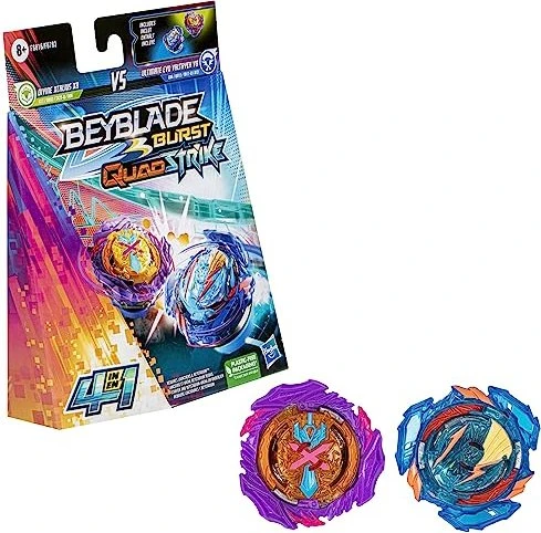 Hasbro Beyblade Burst QuadStrike Ultimate Evo Valtryek V8 und Divine Xcalius X8 Doppelpack