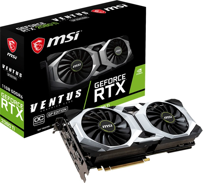 MSI GeForce RTX 2080 Ti Ventus GP OC, 11GB GDDR6, HDMI, 4x DP