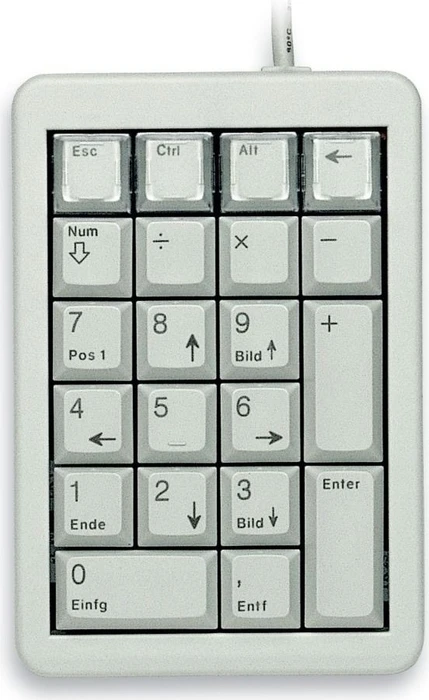 Cherry Keypad, hellgrau, USB, DE