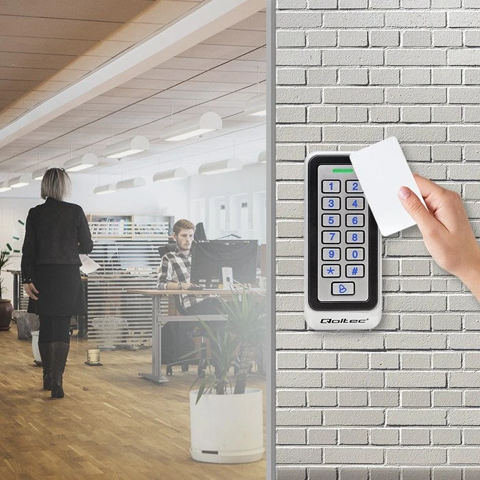 Qoltec Zahlenschloss RHEA mit RFID-Reader silber mit RFID-Reader