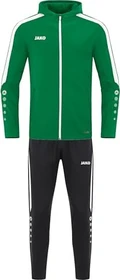 Jako Polyester Power mit Kapuze Trainingsanzug sportgrün