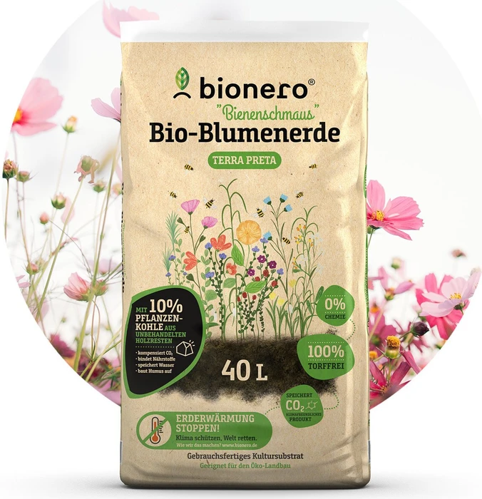 bionero Terra Preta Bienenschmaus Blumenerde, 40ml