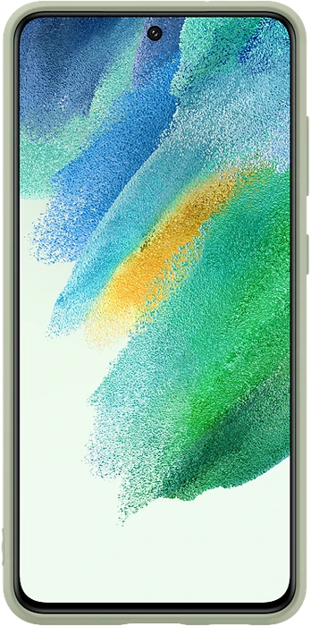 Samsung Silicone Cover für Galaxy S21 FE Olive