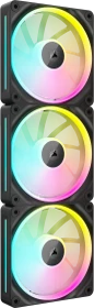 Corsair iCUE LINK LX120 RGB Starter Kit, schwarz, LED-Steuerung, 120mm, 3er-Pack