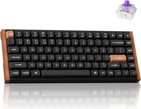 Keychron K2 HE Wireless, Special Edition Black, 75%, PBT, LEDs RGB, Gateron 2.0 Magnetic Nebula, USB/Bluetooth, US (K2H-F1)