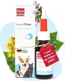 PHA PetVet Augenpflege Tropfen für Hunde & Katzen, 20ml
