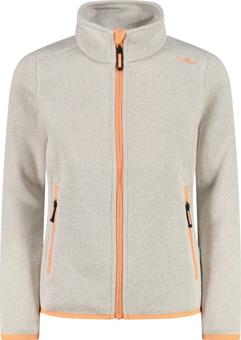 CMP Fleece Knit-Tech Meliert Jacke vaniglia/salmone (Junior)